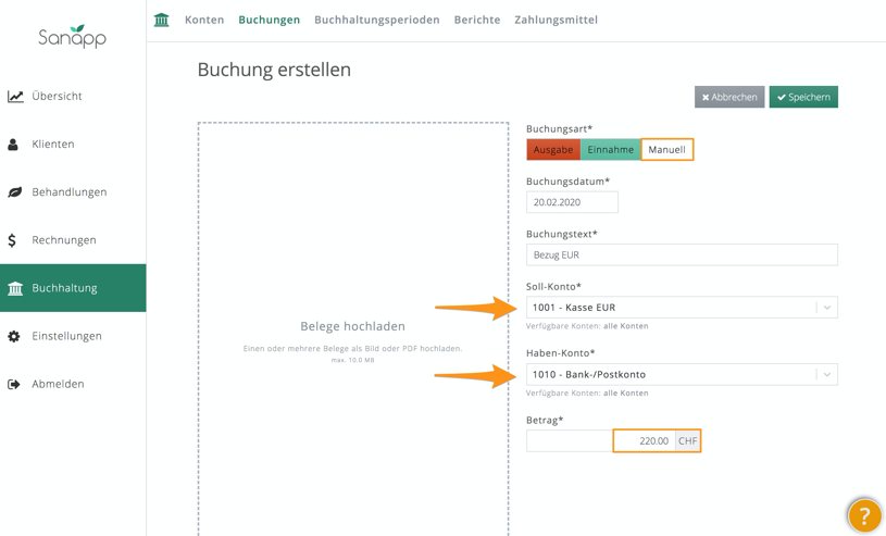 Buchung Bezug Fremdwährung